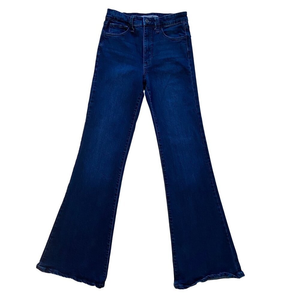 Joes Womens Flared Jeans high rise dark blue stretchy denim Size 26